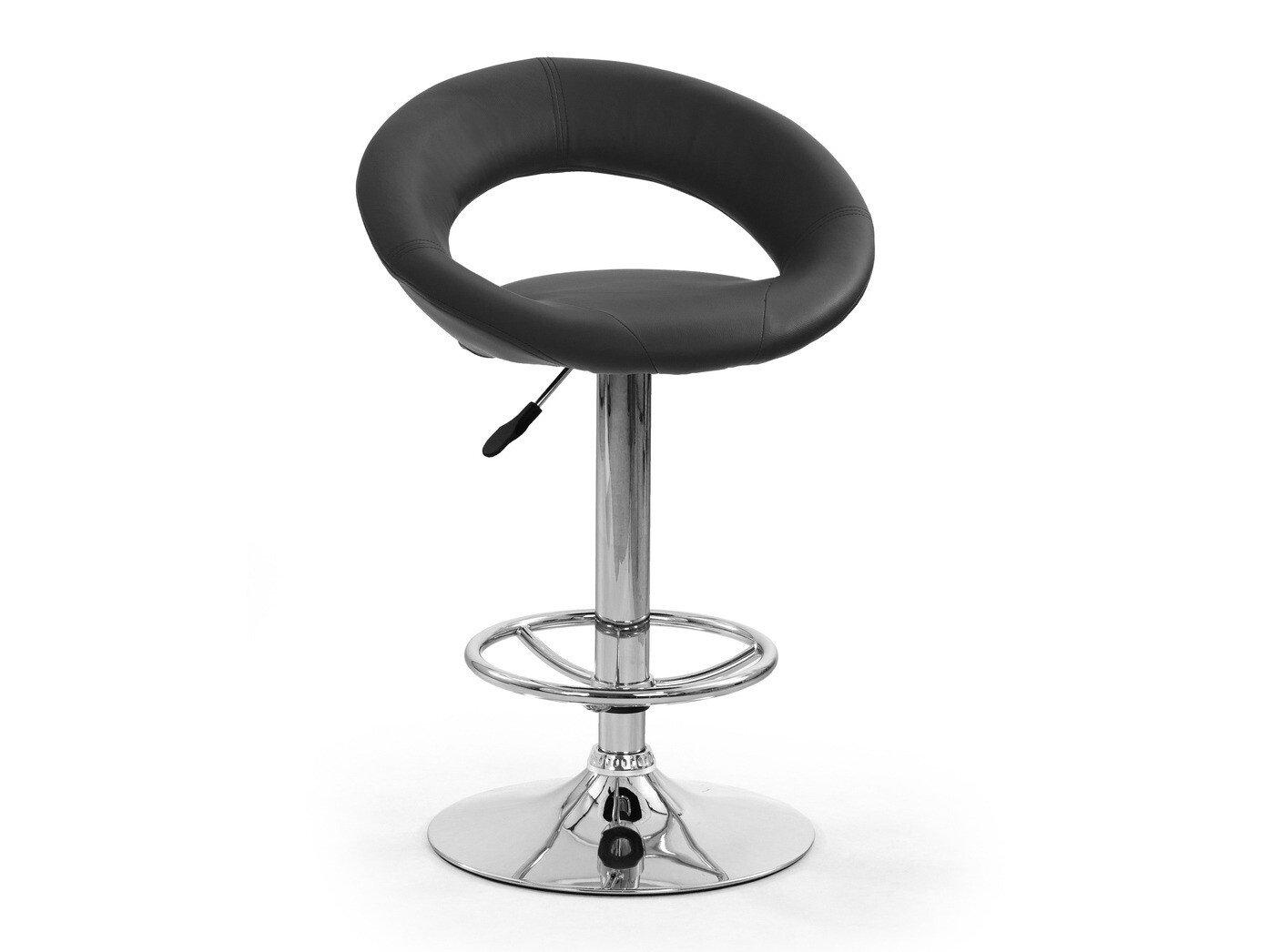 Chaise de bar mi-hauteur Houston 452 (Noir)