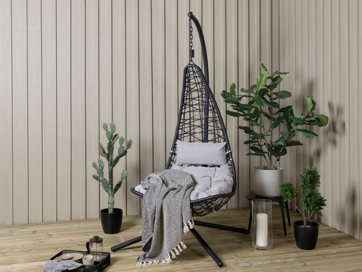 Chaise suspendu Dallas 519 (Noir)