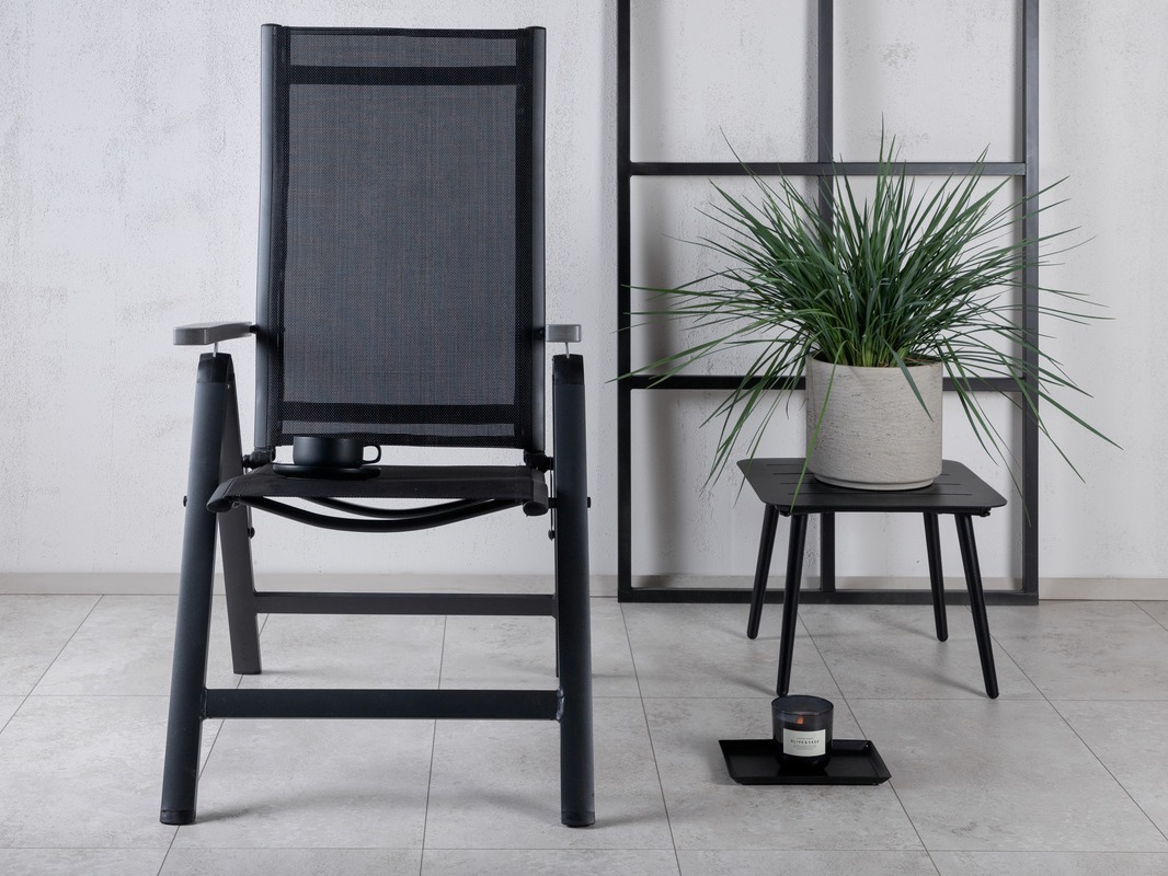 Chaise de jardin Dallas 738 (Noir)