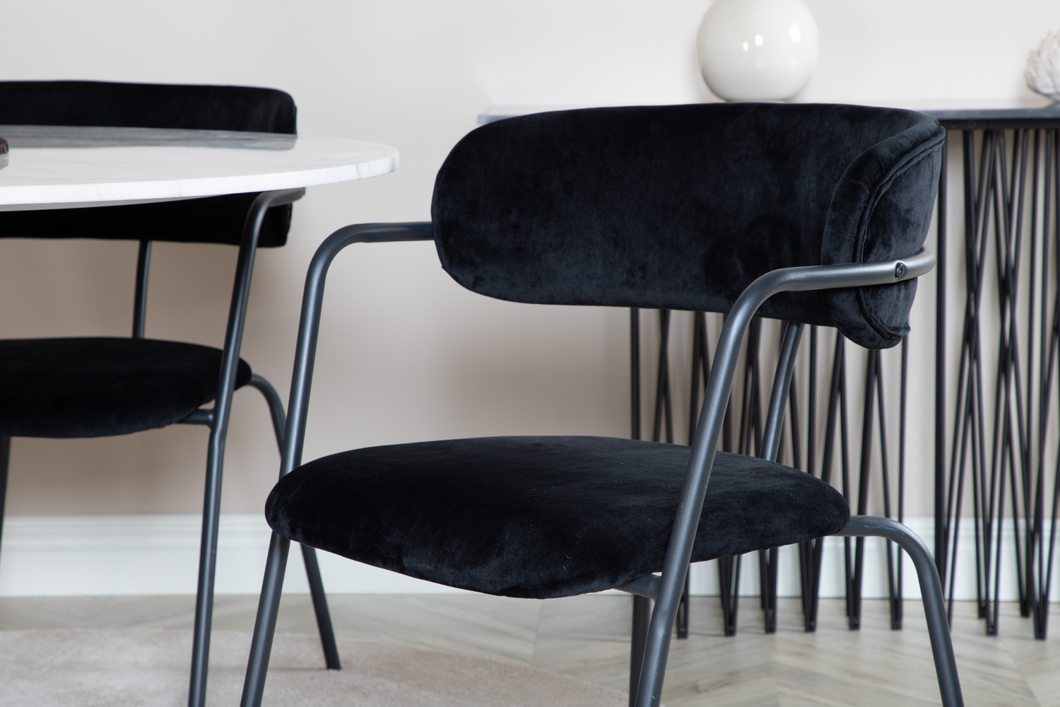 Salle à manger complète Dallas 1299 (Noir)