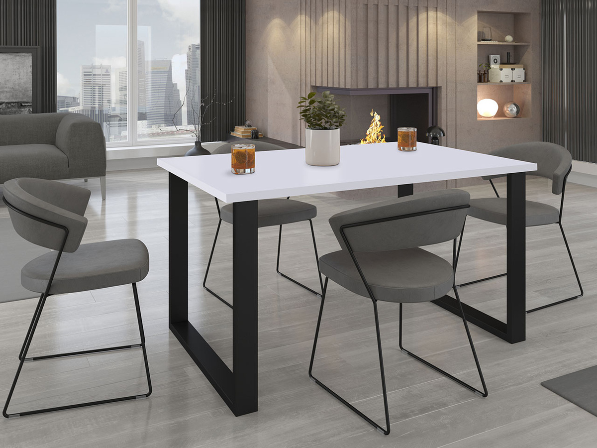 Table Tucson 137 (Blanc + Noir)
