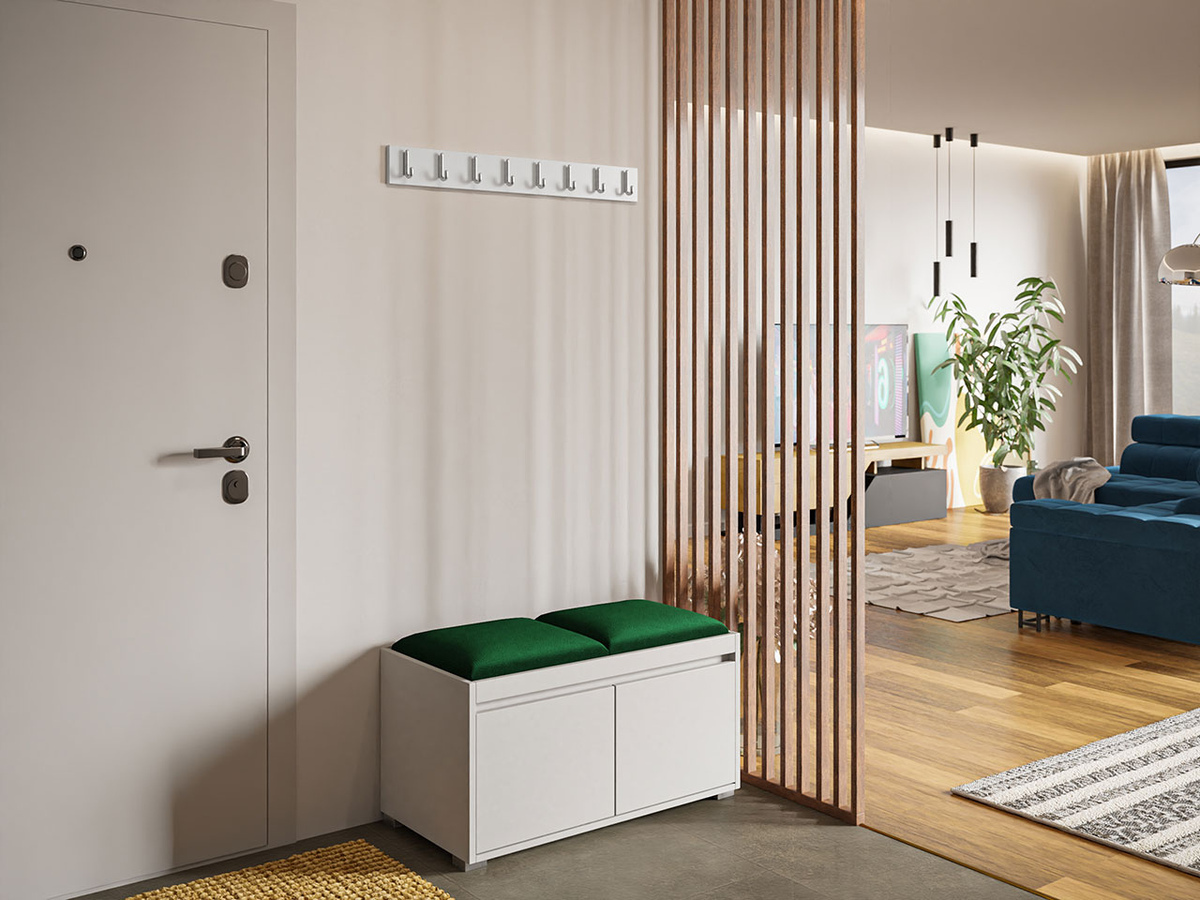 Meuble d'entrée Comfivo Pinus I (Blanc + Manila 35)