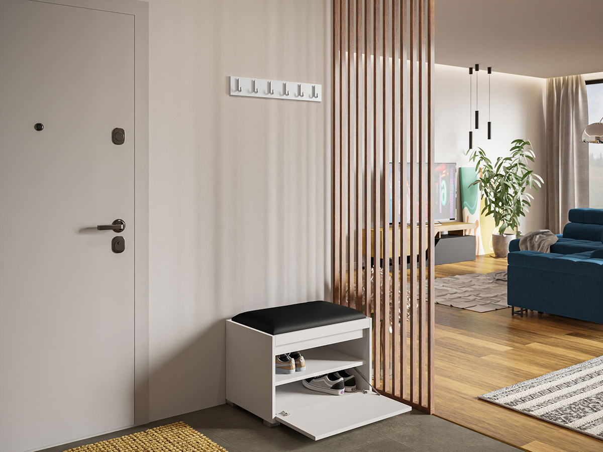 Meuble d'entrée Comfivo Pinus VIII (Blanc + Soft 011)