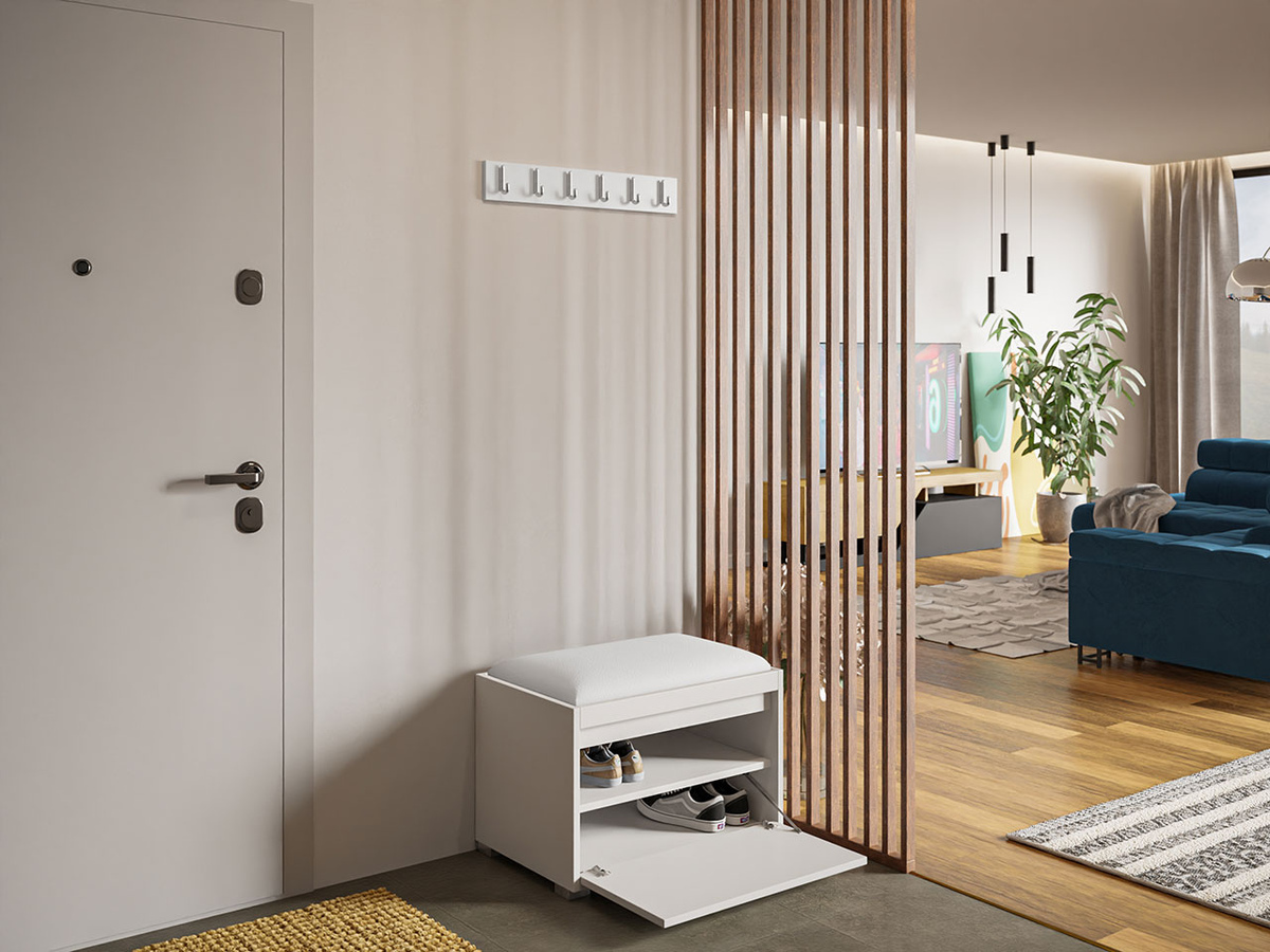 Meuble d'entrée Comfivo Pinus VIII (Blanc + Soft 017)