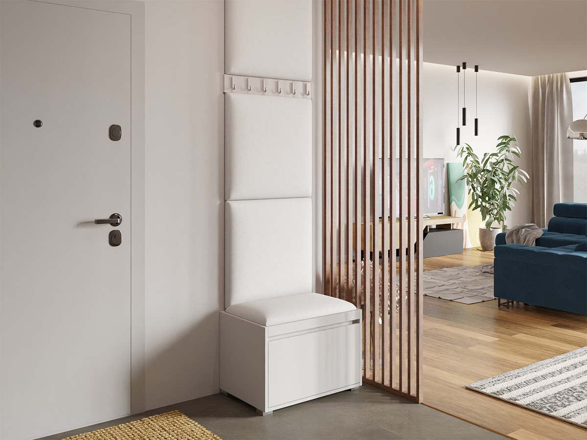 Meuble d'entrée Comfivo Pinus IX (Blanc + Soft 017)