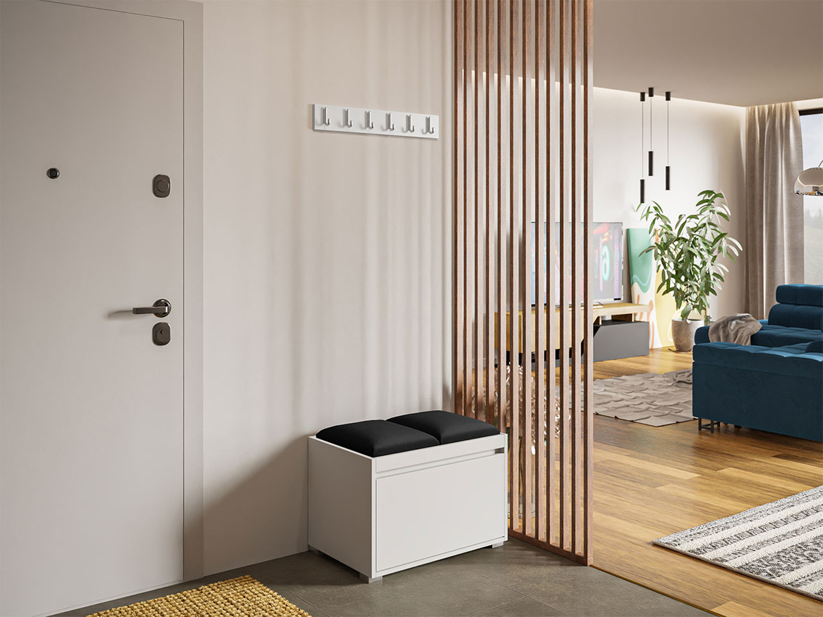 Meuble d'entrée Comfivo Pinus VI (Blanc + Manila 18)