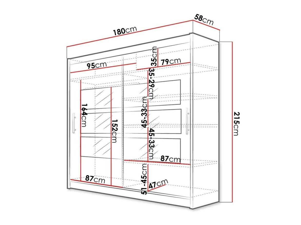 Armoire Closico Pallor III (Blanc)