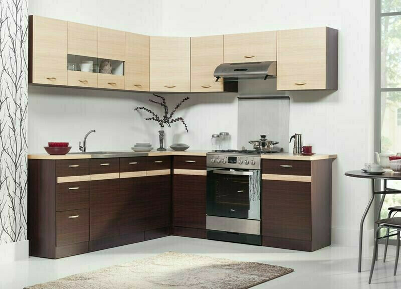 Armoire modulaire pour évier avec portes Eli Dark 107