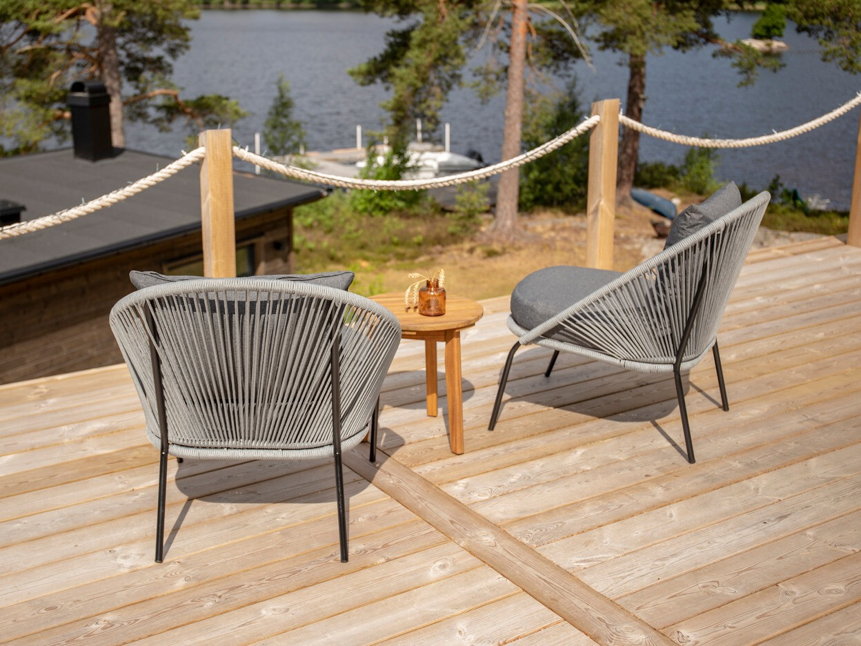 Fauteuil de jardin Dallas 1079 (Gris)
