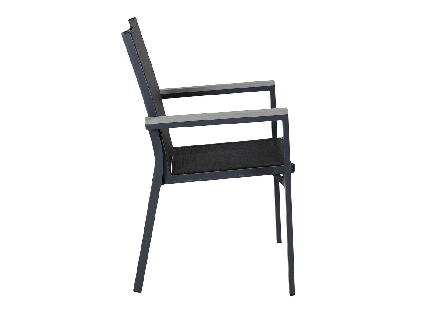 Chaise de jardin Dallas 2775 (Noir + Gris)
