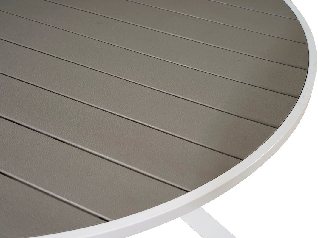 Table de jardin Dallas 2153 (Gris + Blanc)