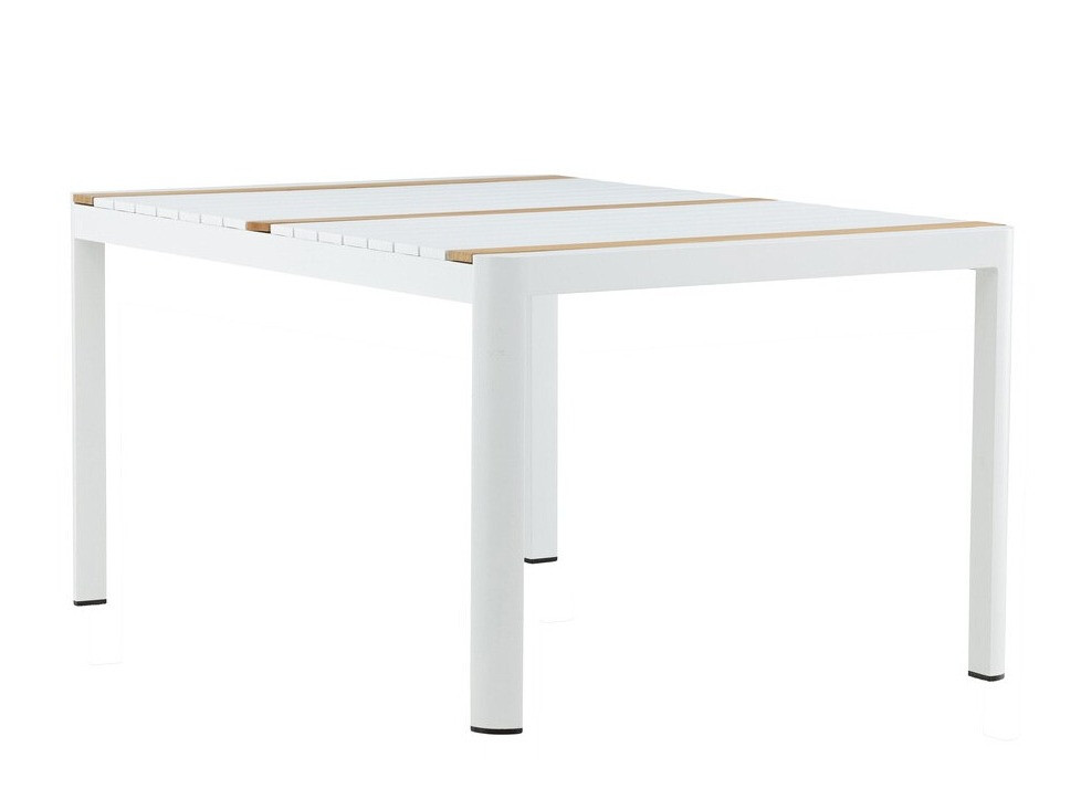 Table de jardin Dallas 2828 (Blanc + Marron)
