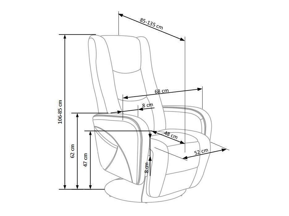 Fauteuil relax Houston 493 (Noir)
