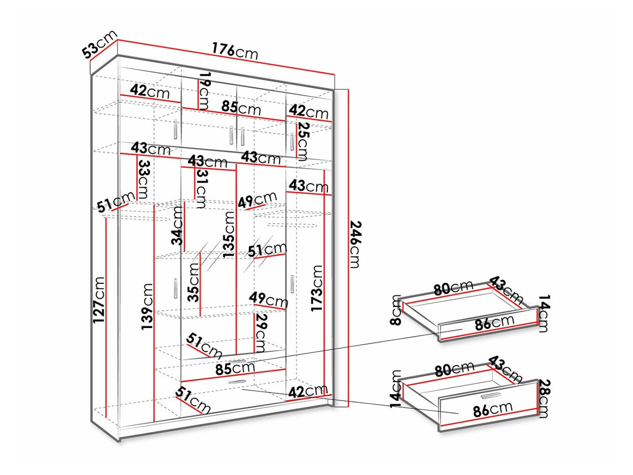 Armoire Novduni 109 (Sonoma chêne)