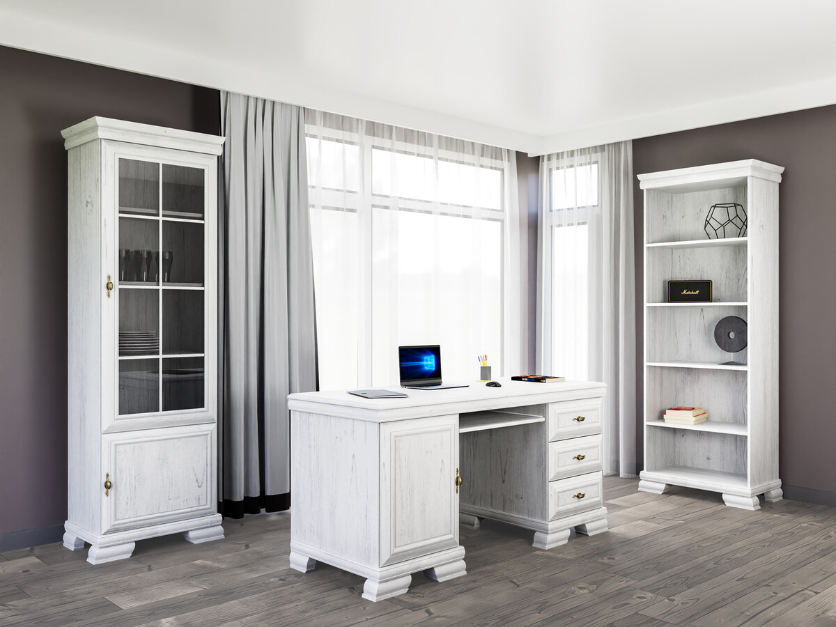 Ensemble de bureau à domicile Salmeru 120 (Pin Anderson)
