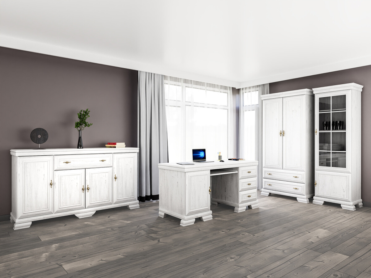 Ensemble de bureau à domicile Salmeru 124 (Pin Anderson)