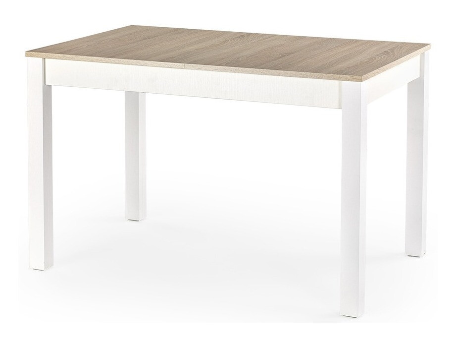 Table Houston 132 (Blanc + Sonoma chêne)