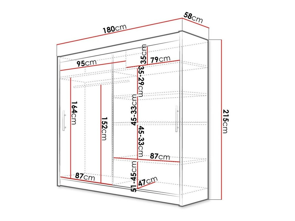 Armoire Closico Pallor I (Noir)