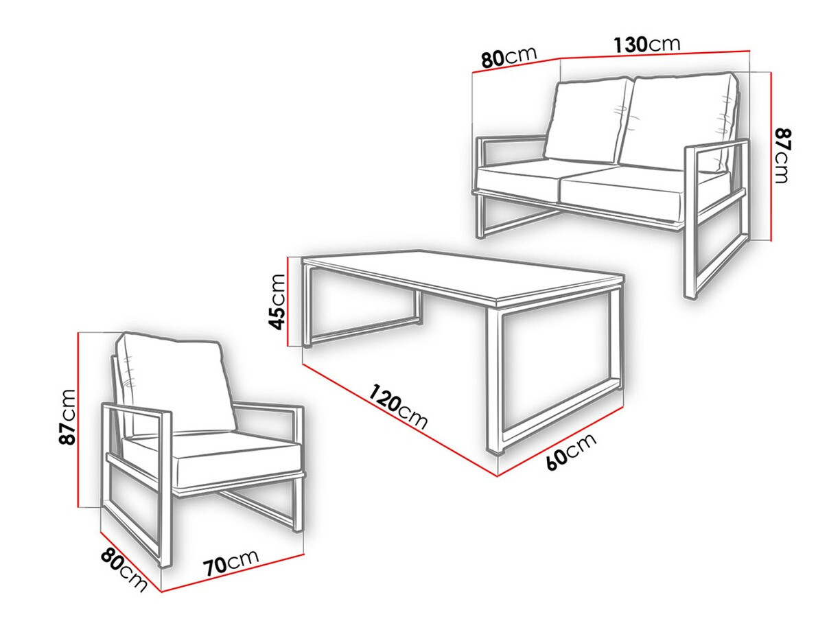 Ensemble de mobilier de jardin Germantown 104