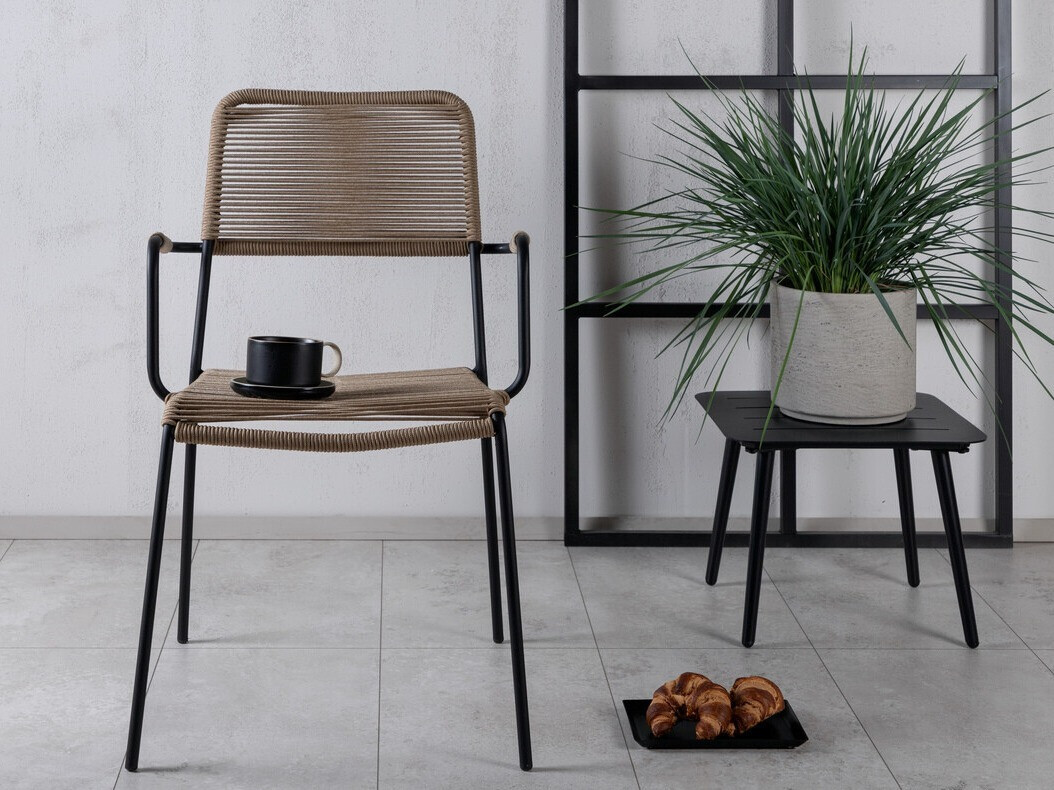 Chaise de jardin Dallas 2819 (Marron + Noir)