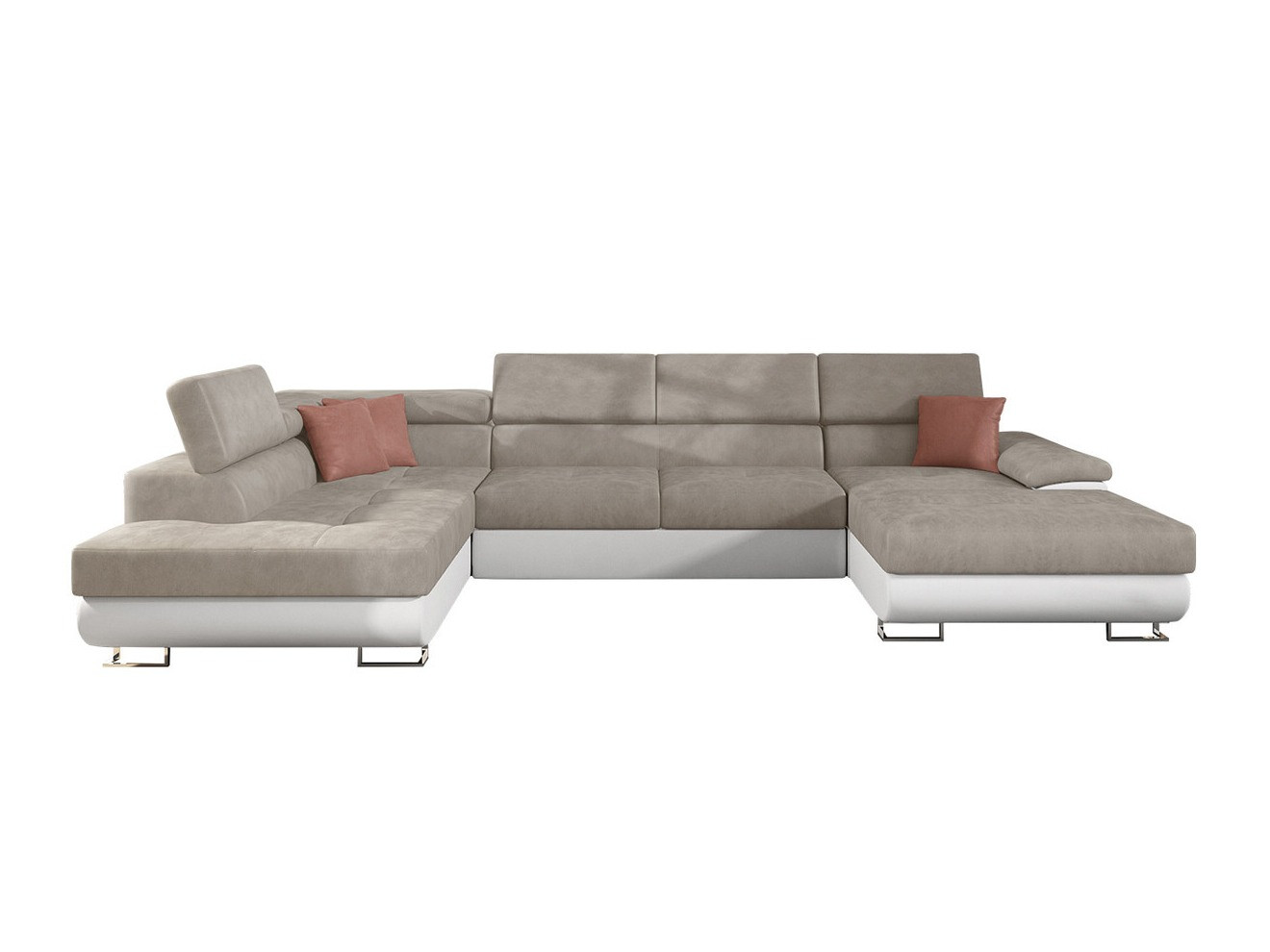 Canapé d'angle Comfivo Ruta IV (Soft 017 + Uttario Velvet 2979 + Uttario Velvet 2955 St)