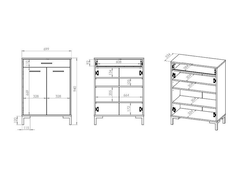 Meuble à chaussures Larnolo 102