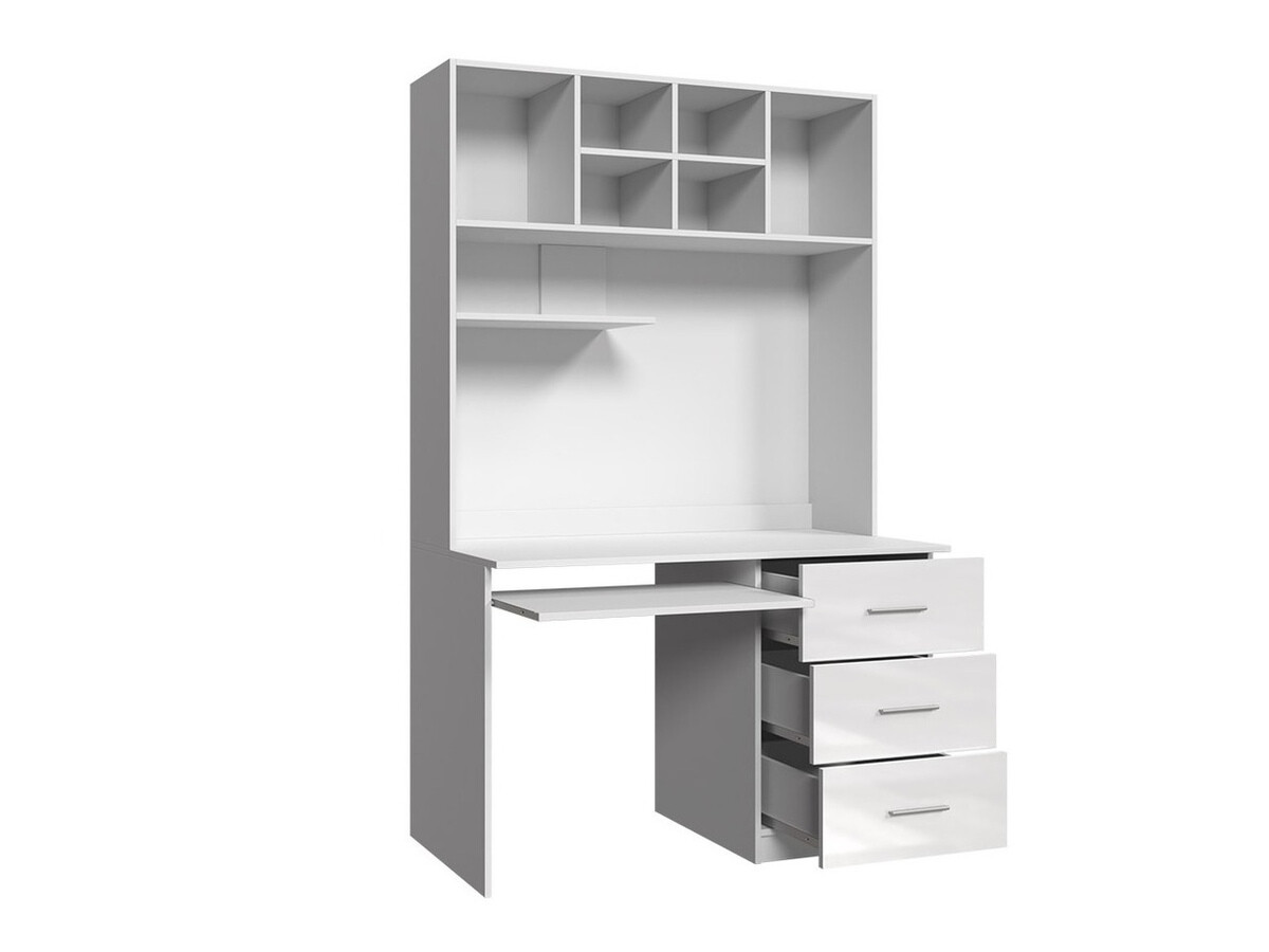 Bureau Campus (Blanc + Blanc brillant + Rose brillant)