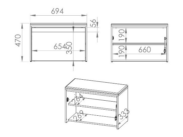 Meubles à chaussures Vosoe 101