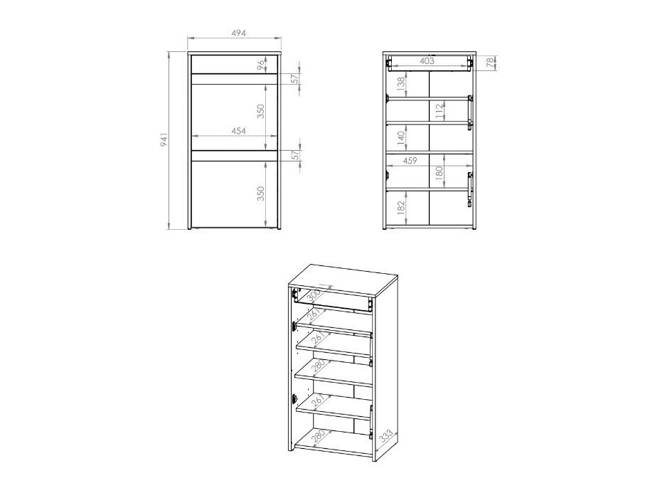 Meubles à chaussures Vosoe 103