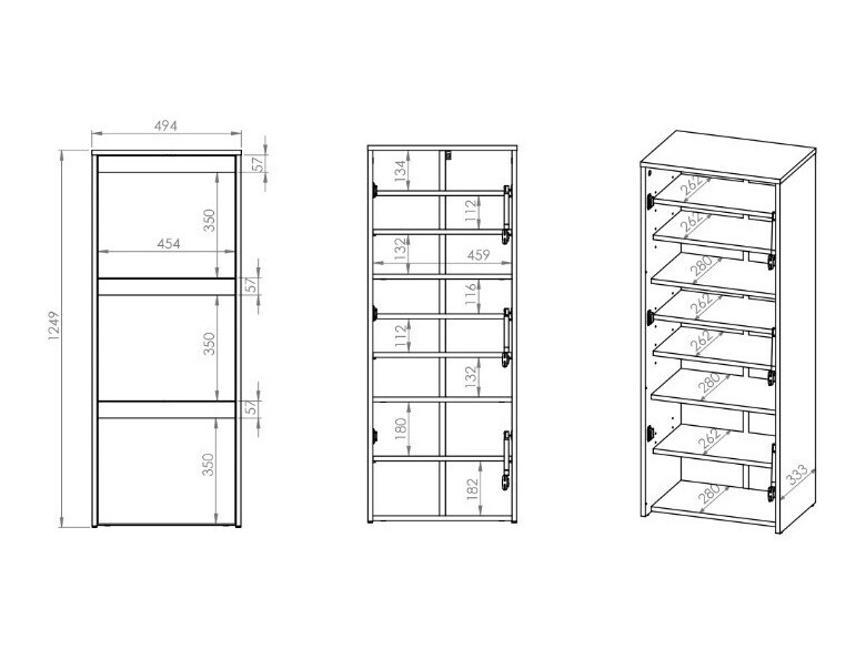 Meubles à chaussures Vosoe 104
