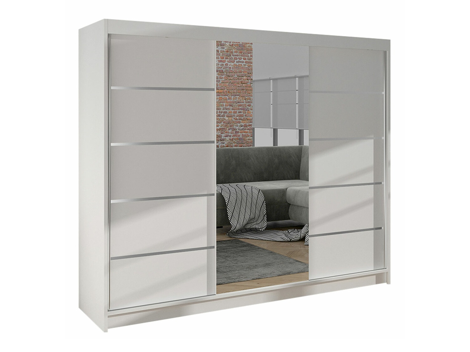 Armoire Closico Durion IV (Blanc)