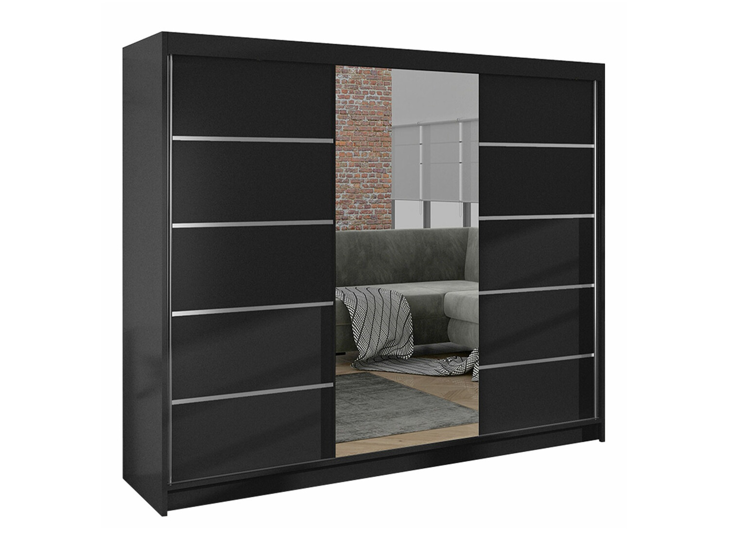 Armoire Closico Durion IV (Noir)