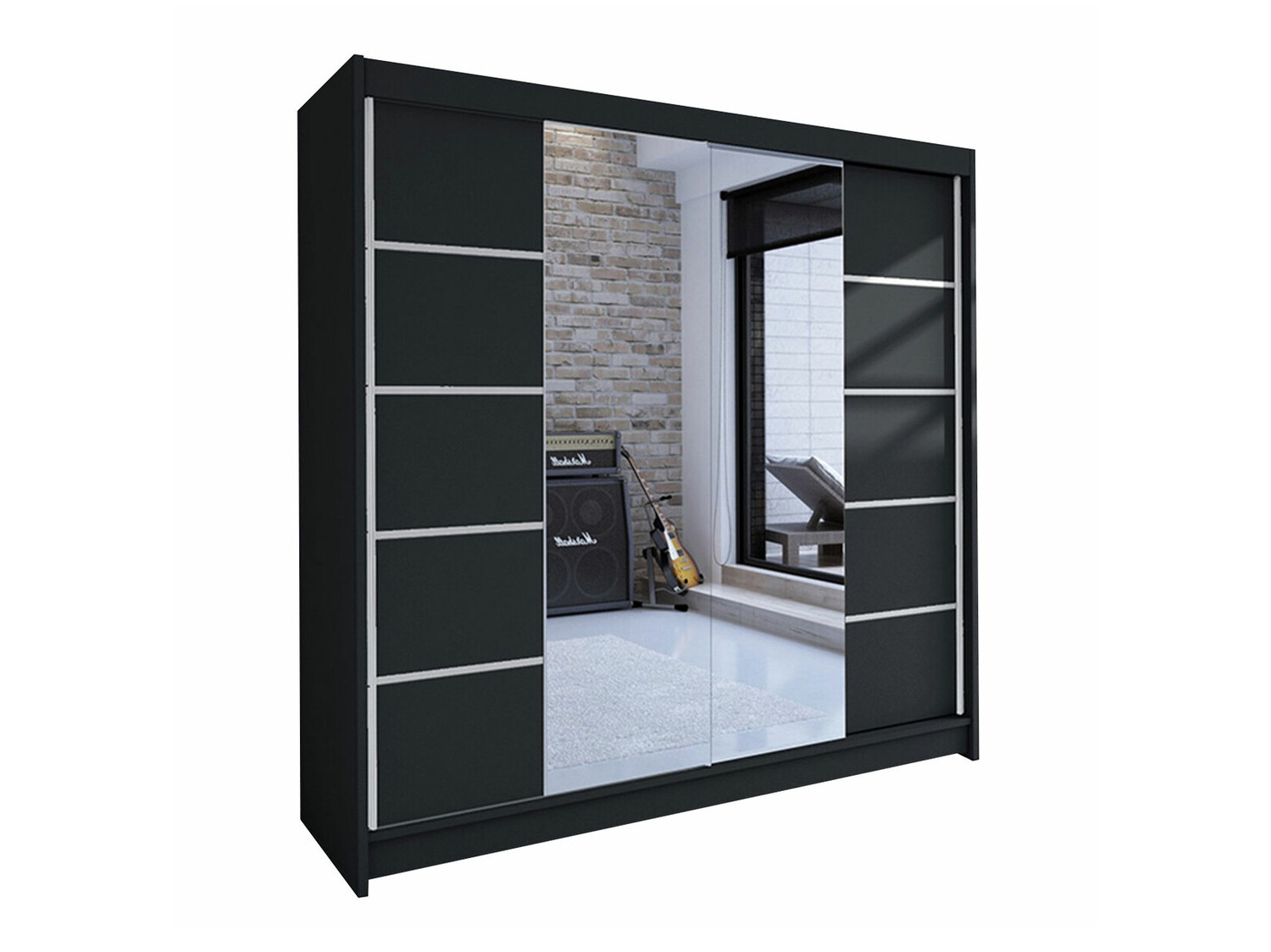 Armoire Closico Cavaris V (Noir)