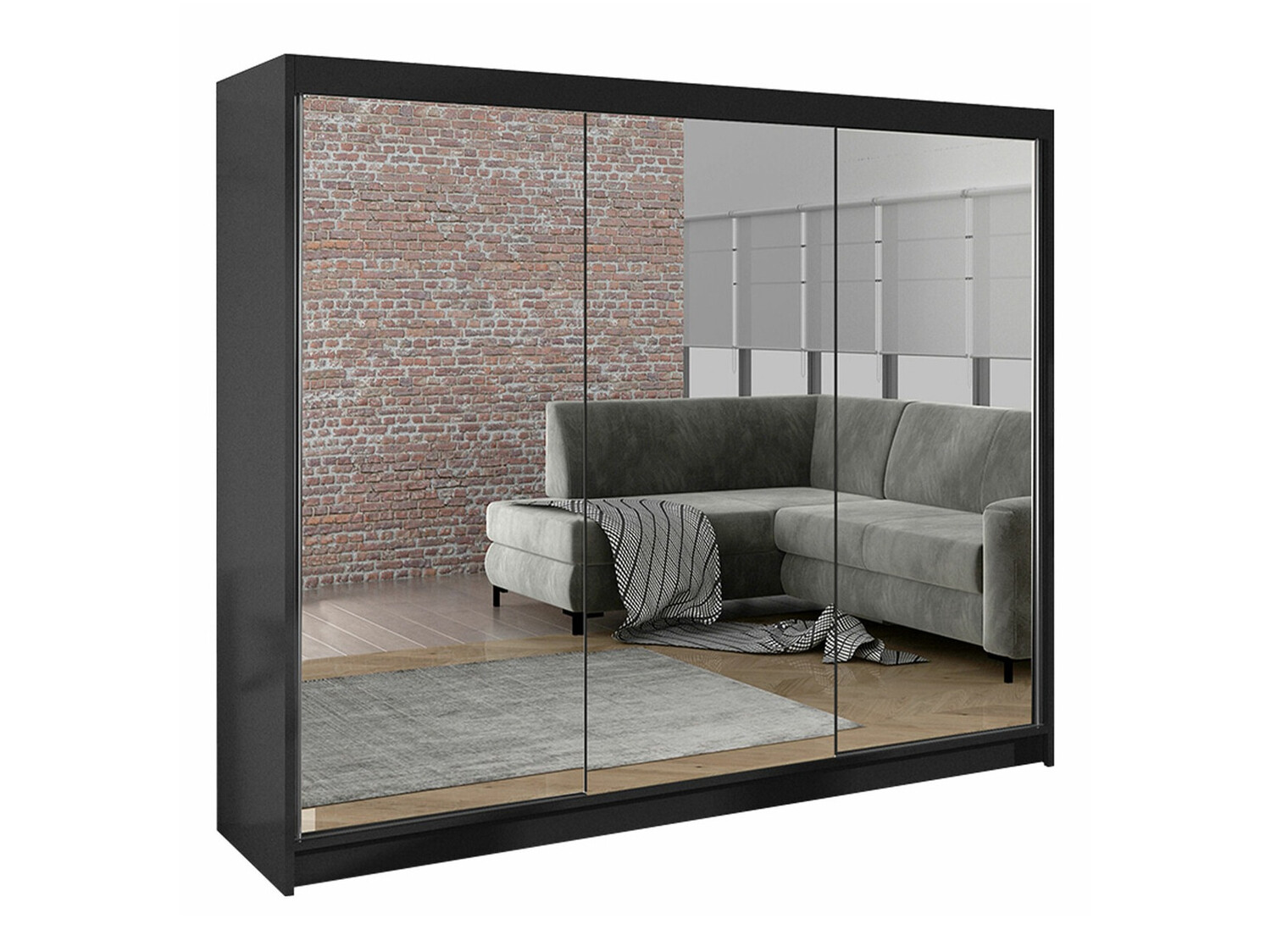 Armoire Closico Durion III (Noir)