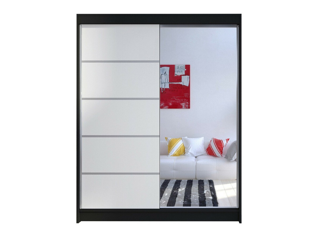 Armoire Closico Vastor III (Noir + Blanc)