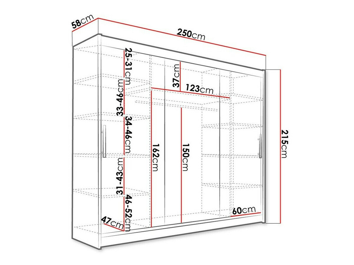 Armoire Closico Ordo II (Blanc)