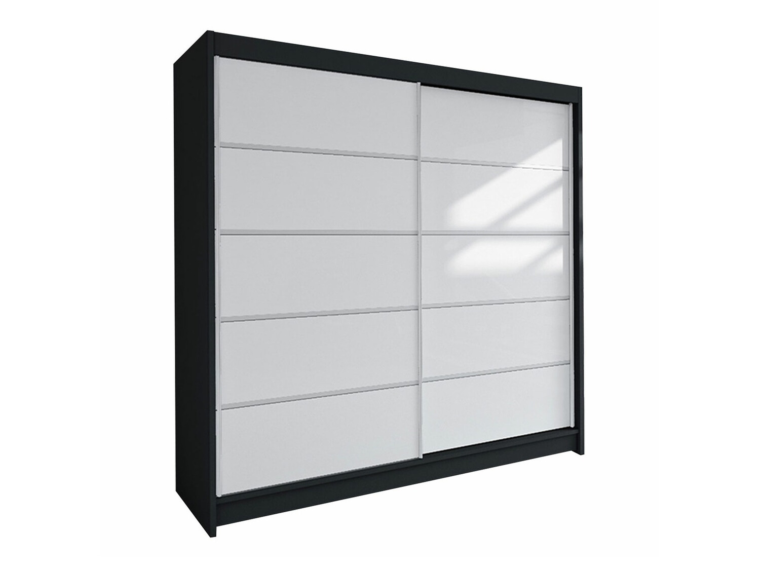 Armoire Closico Cavaris IV (Noir + Blanc)