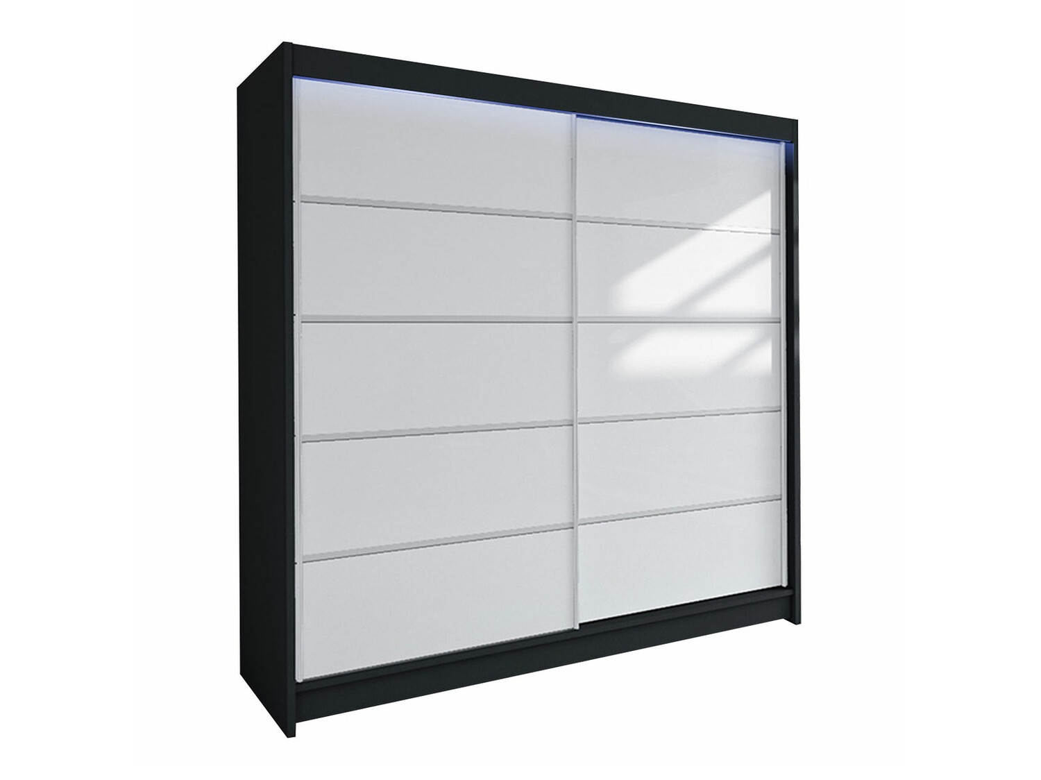 Armoire Closico Cavaris IV (Noir + Blanc)