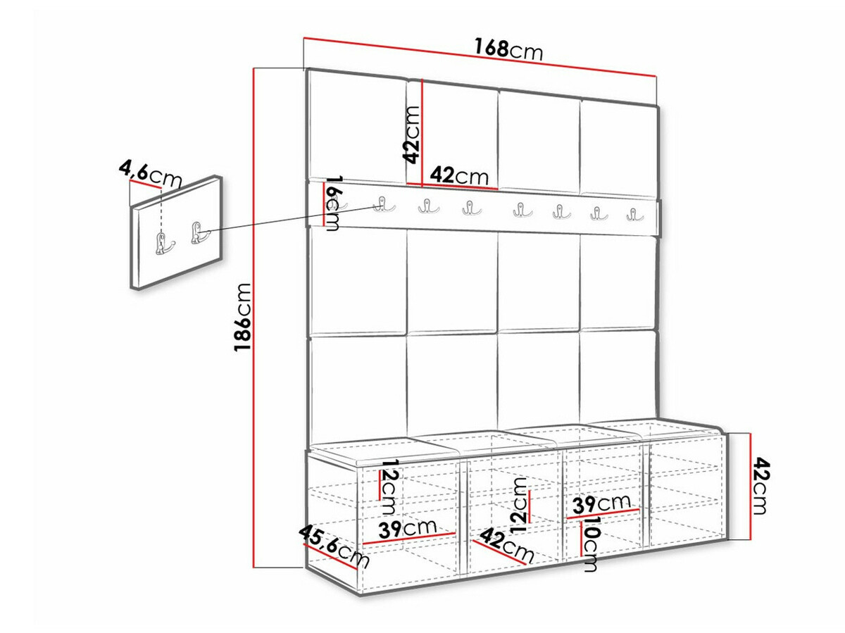 Meuble d'entrée Pinis V (Manila 02)