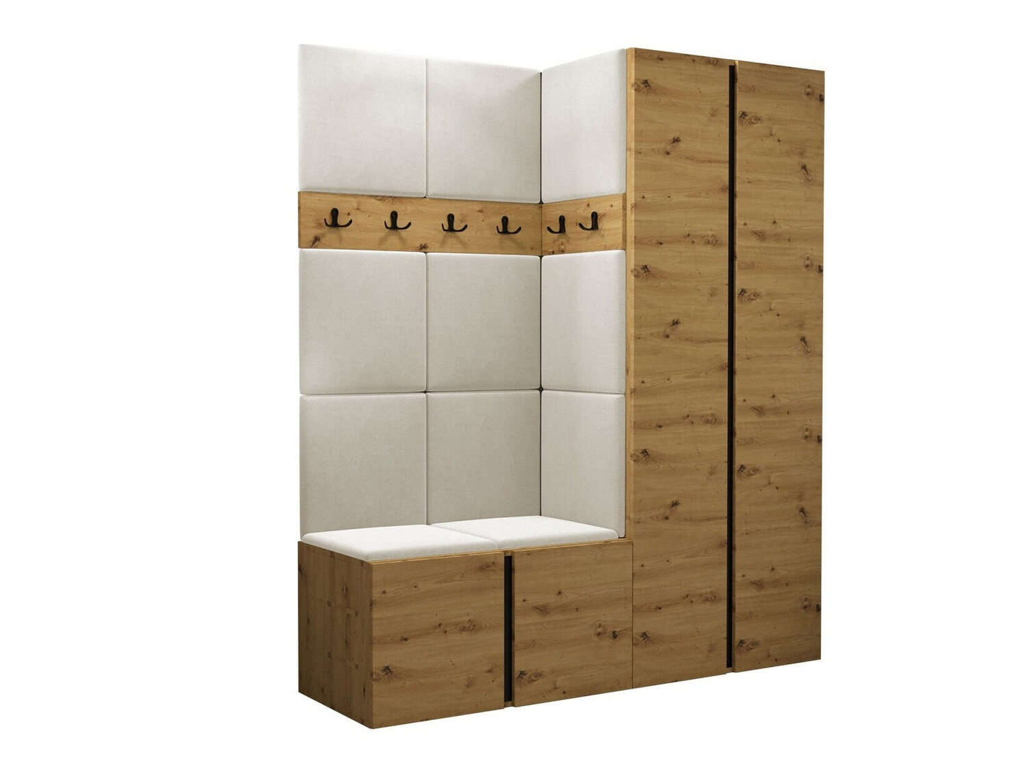 Meuble d'entrée Pinis III (Chêne Artisan)