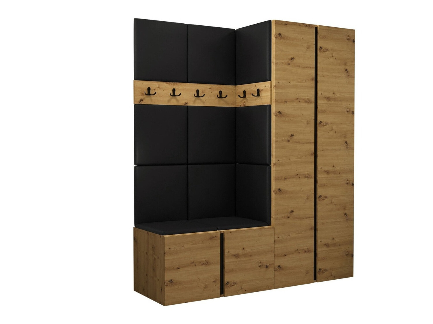 Meuble d'entrée Pinis III (Faux cuir Soft 011)