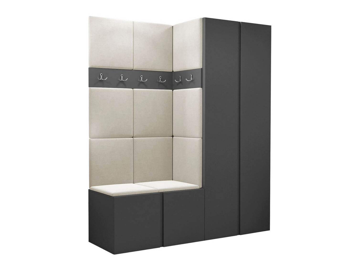 Meuble d'entrée Pinis III (Graphite)