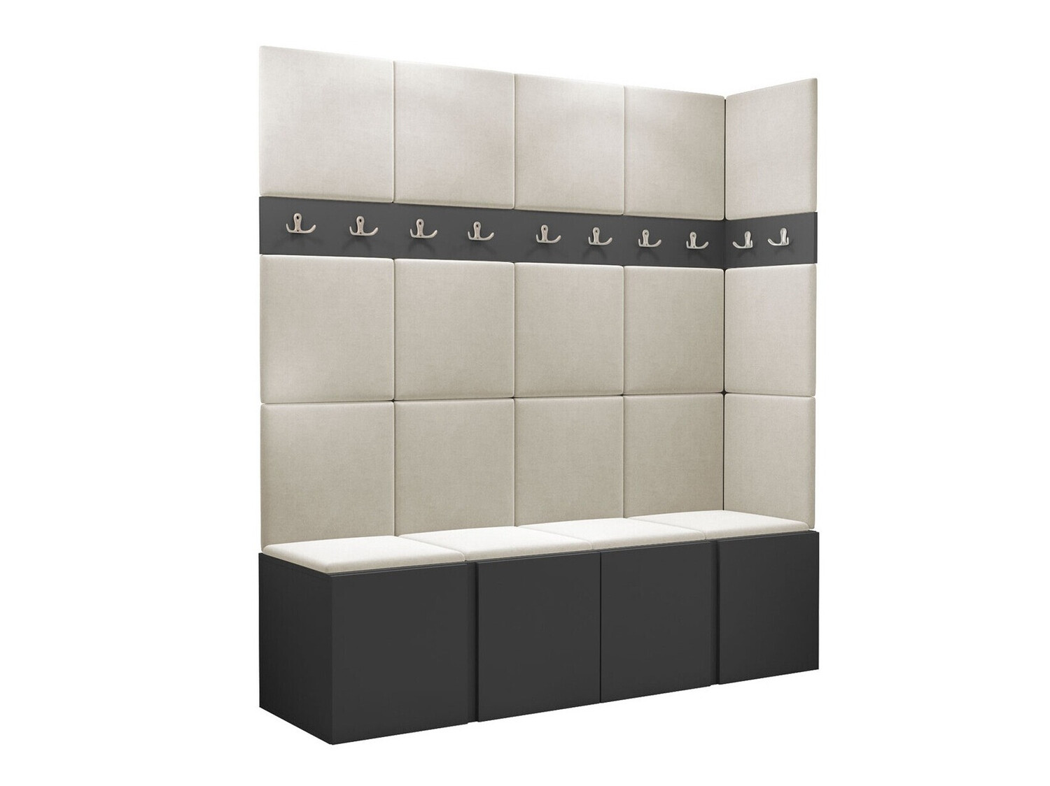 Meuble d'entrée Pinis II (Graphite)