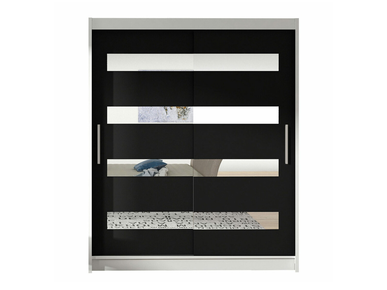 Armoire Closico Camera XIII (Blanc + Noir)