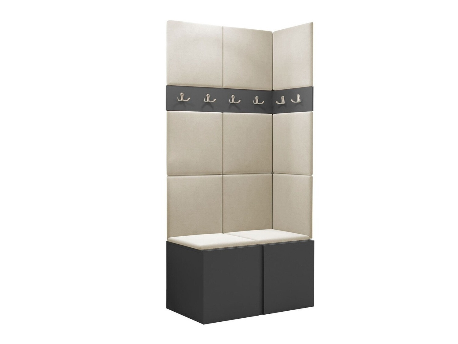 Meuble d'entrée Pinis I (Graphite)