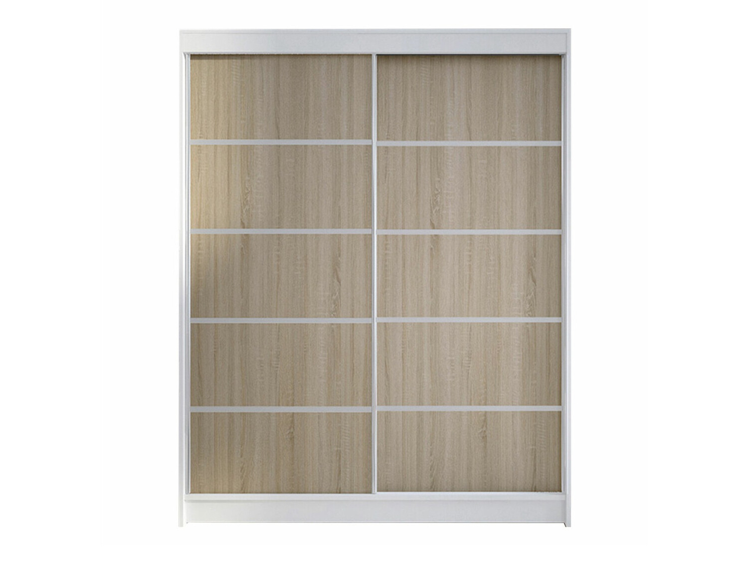Armoire Closico Vastor IV (Blanc + Sonoma chêne)