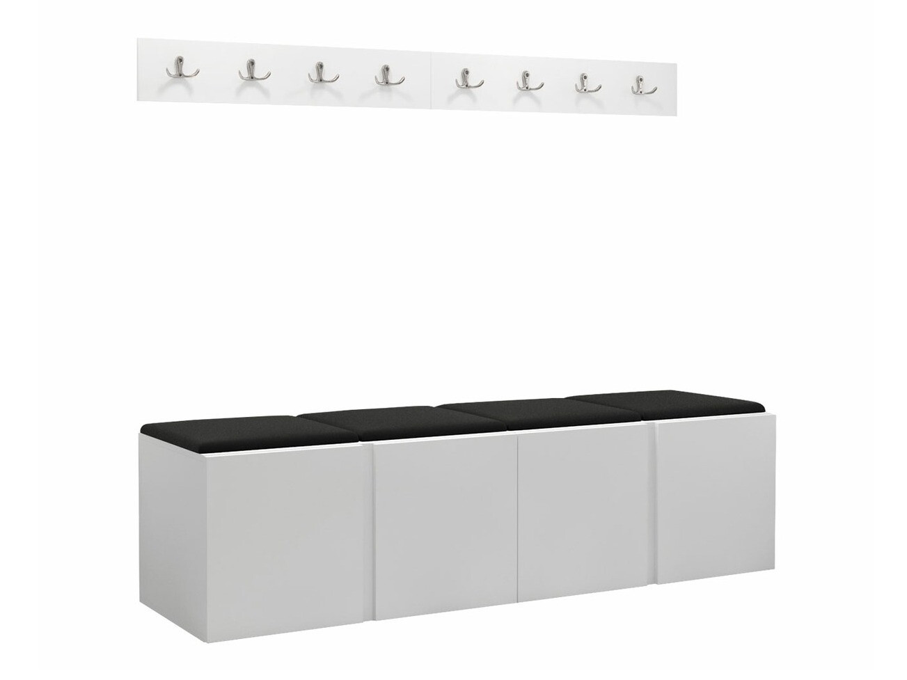 Meuble d'entrée Pinis VII (Faux cuir Soft 011)