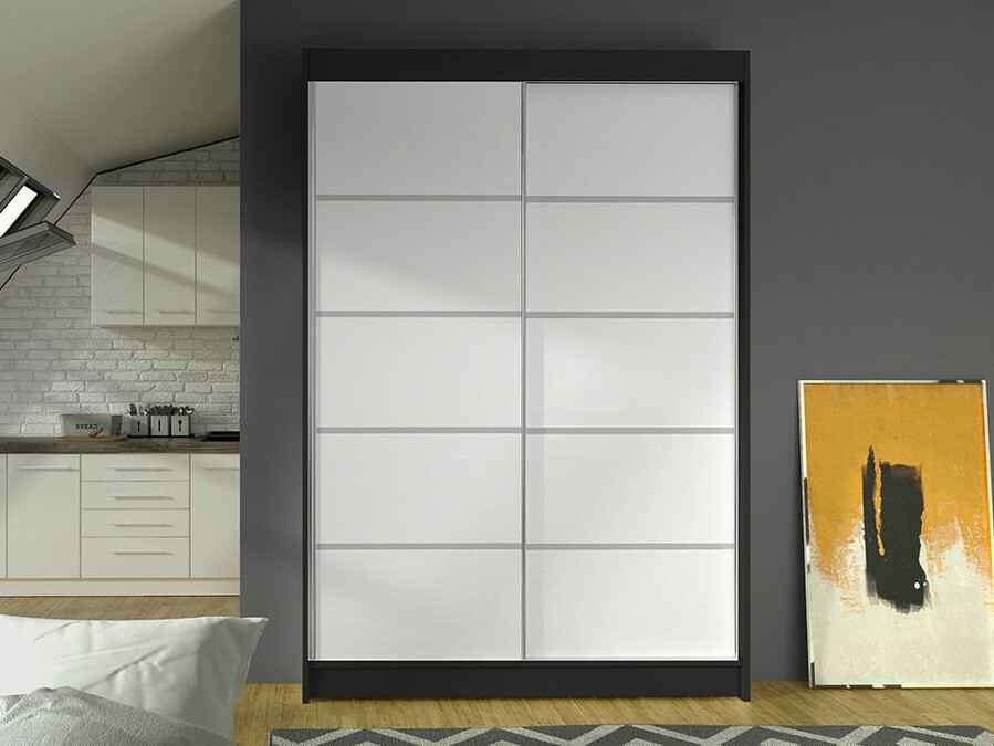 Armoire Closico Salvor IV (Noir + Blanc)