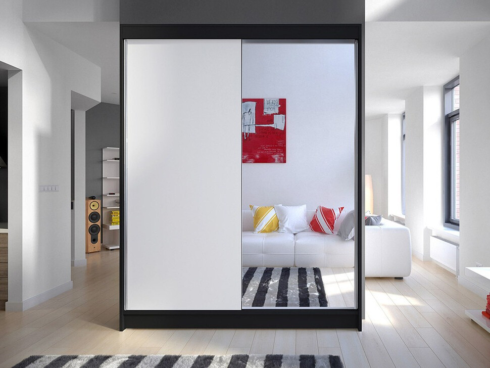 Armoire Closico Vastor I (Noir + Blanc)