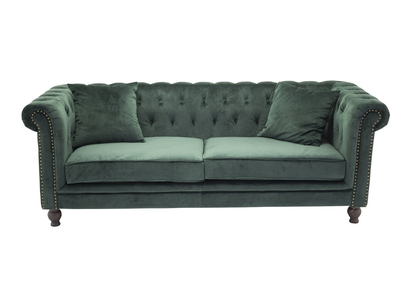 Canapé Chesterfield Dallas 255 (Vert)